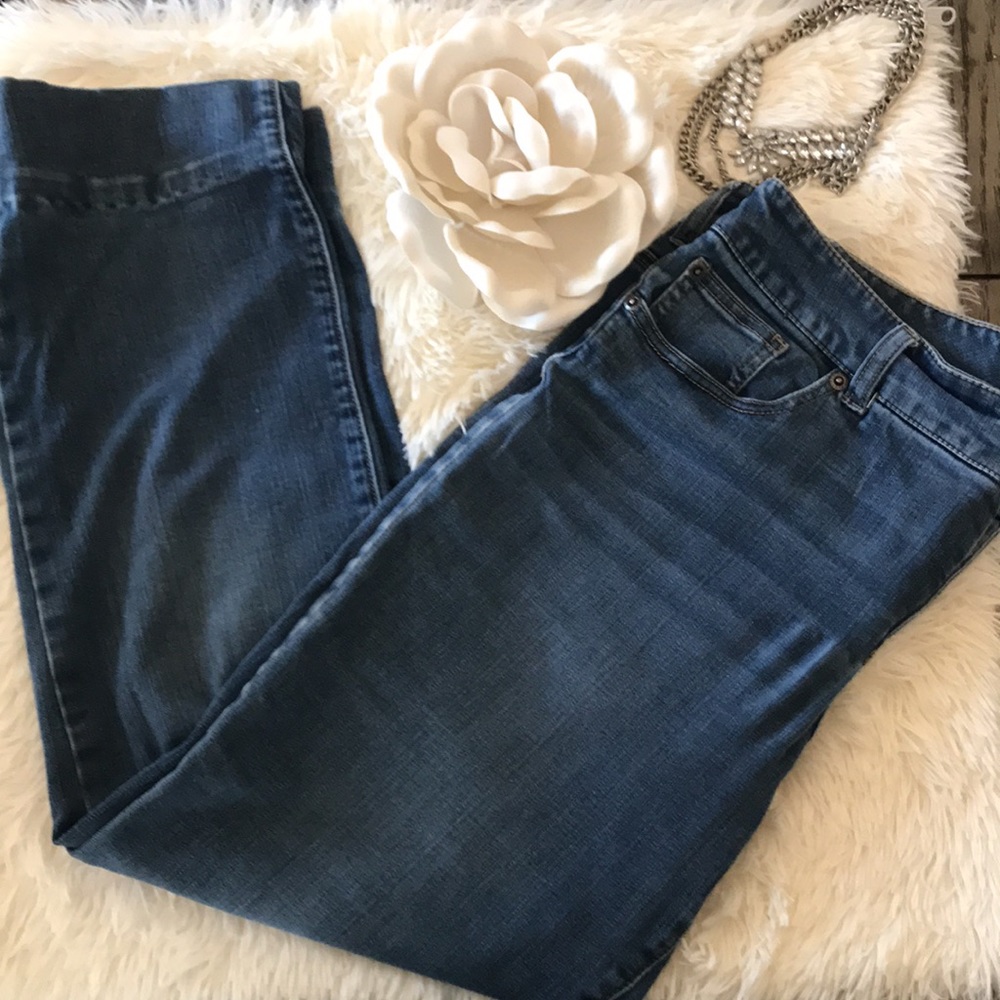 Chico's Platinum Denim Jeans size 2 (12/L) - Picture 1 of 6